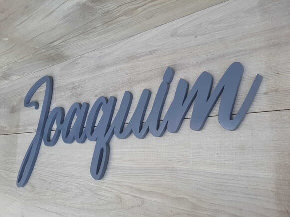 Nome de Parede Personalizado em mdf - Joaquim - 30 cm