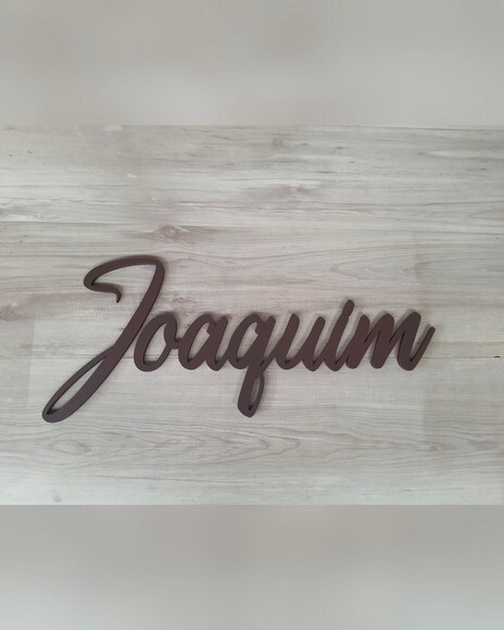 Nome de Parede Personalizado em mdf - Joaquim - 30 cm