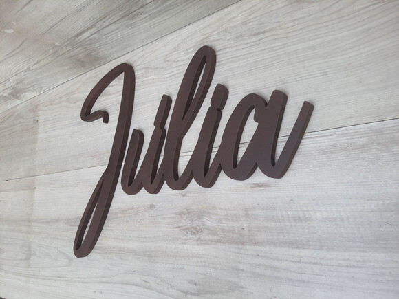 Nome de Parede Personalizado em mdf - Júlia - 30 cm
