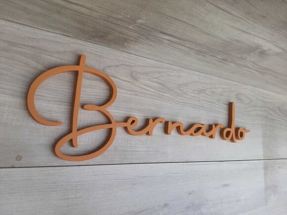 Nome de Parede Personalizado em mdf - Linha Aut - Bernardo