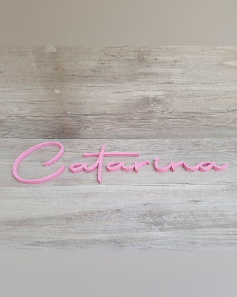 Nome de Parede Personalizado em mdf - Linha Aut - Catarina