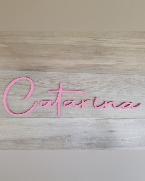Nome de Parede Personalizado em mdf - Linha Aut - Catarina