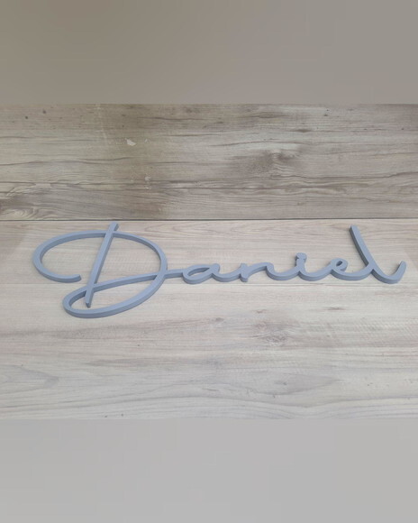 Nome de Parede Personalizado em mdf - Linha Aut - Daniel