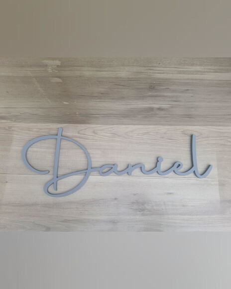 Nome de Parede Personalizado em mdf - Linha Aut - Daniel