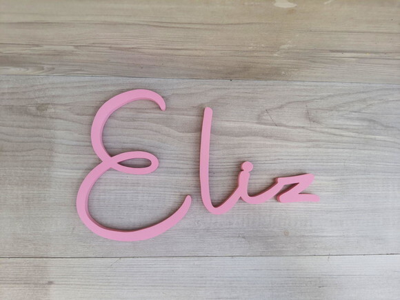 Nome de Parede Personalizado em mdf - Linha Aut - Eliz