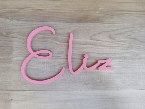Nome de Parede Personalizado em mdf - Linha Aut - Eliz