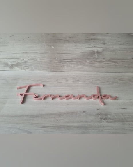 Nome de Parede Personalizado em mdf - Linha Aut - Fernanda