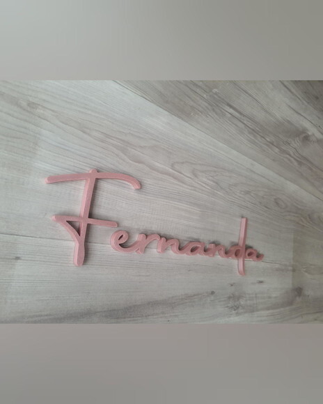 Nome de Parede Personalizado em mdf - Linha Aut - Fernanda
