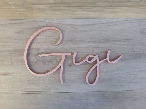 Nome de Parede Personalizado em mdf - Linha Aut - Gigi