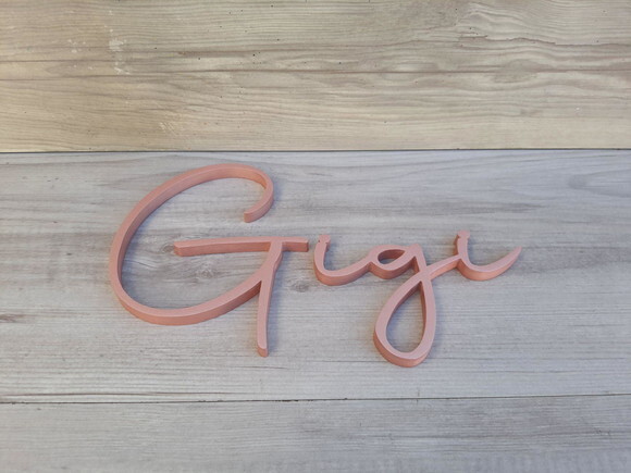 Nome de Parede Personalizado em mdf - Linha Aut - Gigi