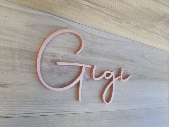 Nome de Parede Personalizado em mdf - Linha Aut - Gigi
