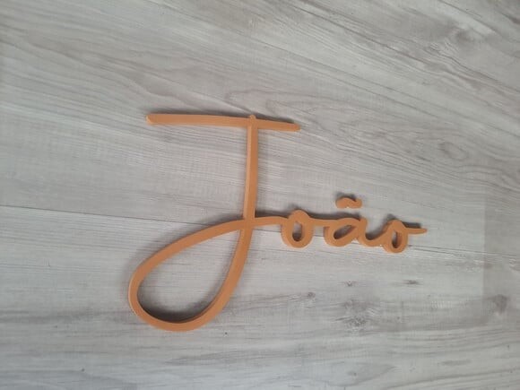 Nome de Parede Personalizado em mdf - Linha Aut - João