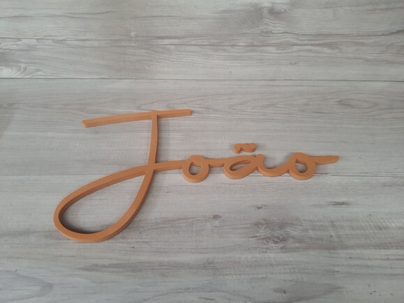 Nome de Parede Personalizado em mdf - Linha Aut - João