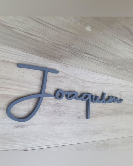 Nome de Parede Personalizado em mdf - Linha Aut - Joaquim