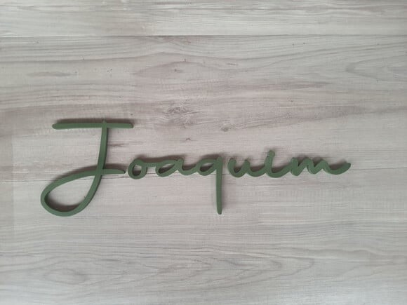 Nome de Parede Personalizado em mdf - Linha Aut - Joaquim