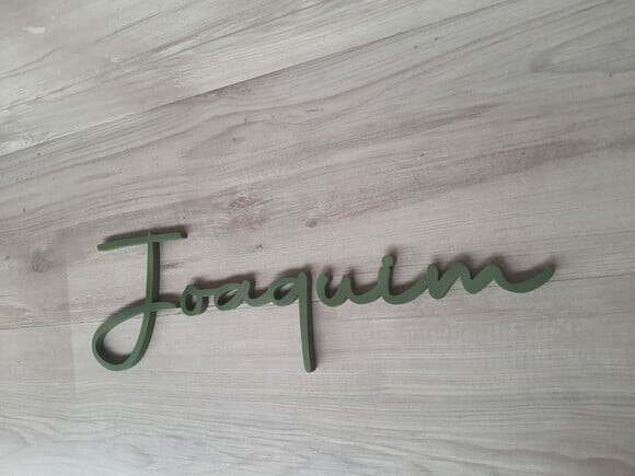 Nome de Parede Personalizado em mdf - Linha Aut - Joaquim