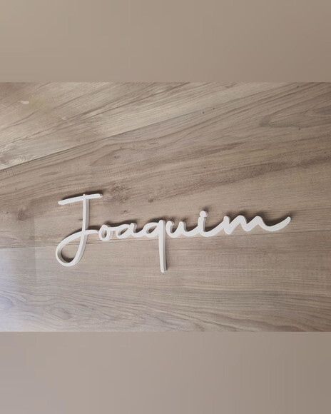Nome de Parede Personalizado em mdf - Linha Aut - Joaquim