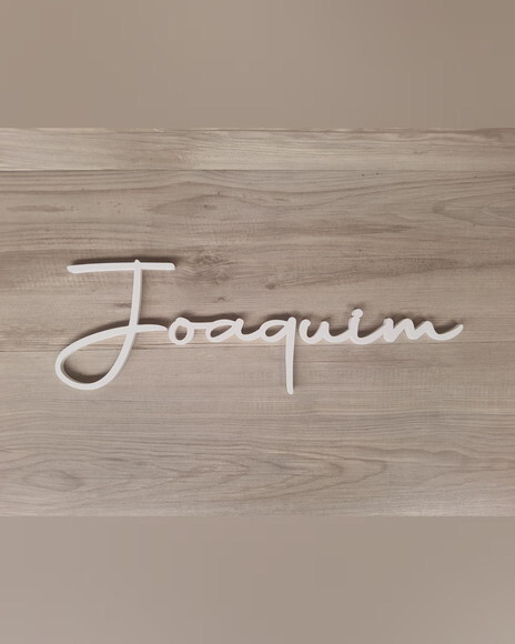 Nome de Parede Personalizado em mdf - Linha Aut - Joaquim