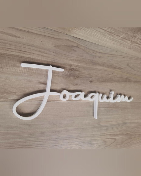 Nome de Parede Personalizado em mdf - Linha Aut - Joaquim