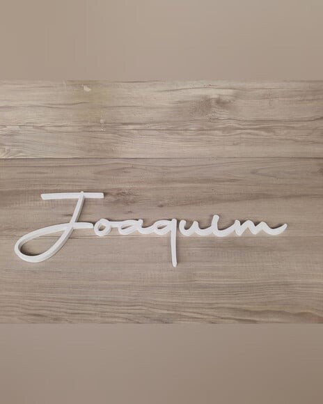 Nome de Parede Personalizado em mdf - Linha Aut - Joaquim