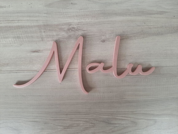 Nome de Parede Personalizado em mdf - Linha Aut - Malu