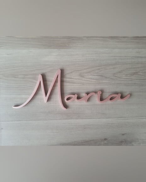 Nome de Parede Personalizado em mdf - Linha Aut - Maria