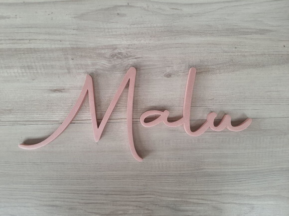 Nome de Parede Personalizado em mdf - Linha Aut - Malu