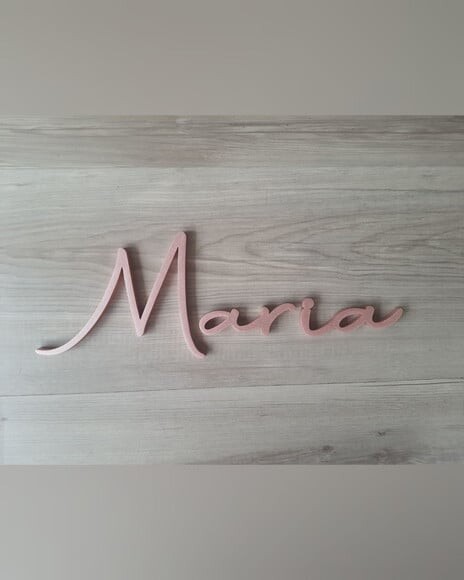 Nome de Parede Personalizado em mdf - Linha Aut - Maria