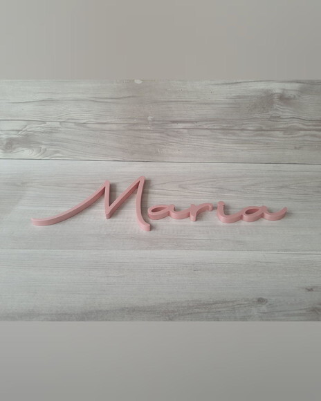 Nome de Parede Personalizado em mdf - Linha Aut - Maria