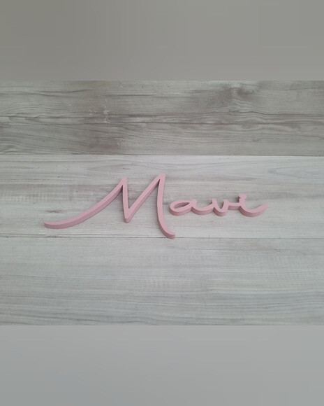 Nome de Parede Personalizado em mdf - Linha Aut - Mavi