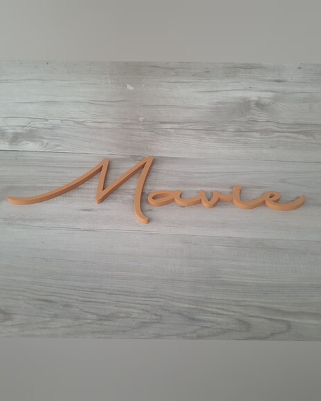 Nome de Parede Personalizado em mdf - Linha Aut - Mavie