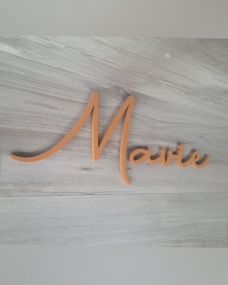 Nome de Parede Personalizado em mdf - Linha Aut - Mavie