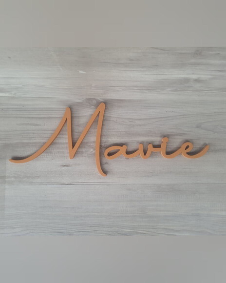 Nome de Parede Personalizado em mdf - Linha Aut - Mavie