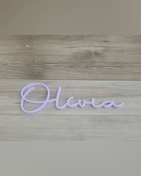 Nome de Parede Personalizado em mdf - Linha Aut - Olívia