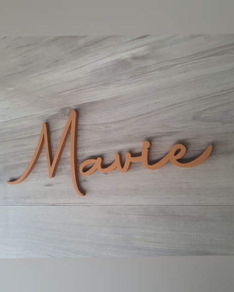 Nome de Parede Personalizado em mdf - Linha Aut - Mavie