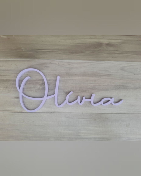 Nome de Parede Personalizado em mdf - Linha Aut - Olívia