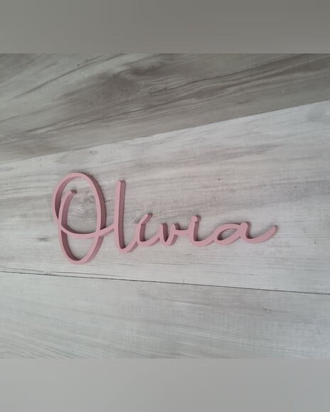 Nome de Parede Personalizado em mdf - Linha Aut - Olívia