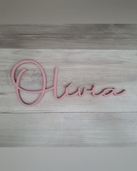 Nome de Parede Personalizado em mdf - Linha Aut - Olívia