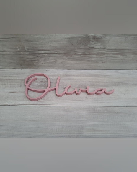 Nome de Parede Personalizado em mdf - Linha Aut - Olívia