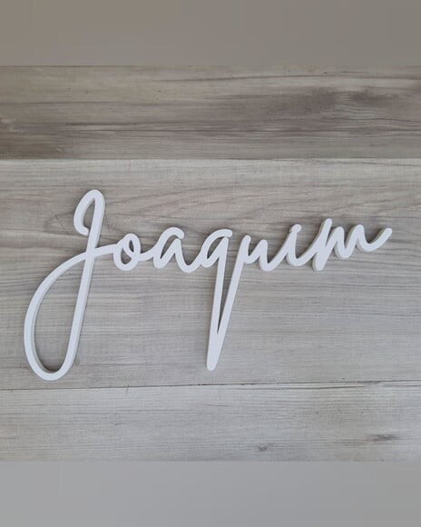 Nome de Parede Personalizado em mdf - Linha Bt - Joaquim