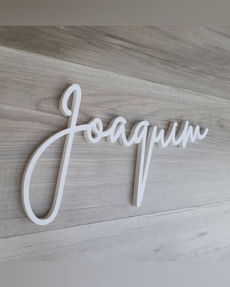 Nome de Parede Personalizado em mdf - Linha Bt - Joaquim