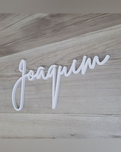 Nome de Parede Personalizado em mdf - Linha Bt - Joaquim