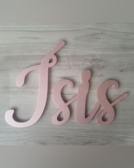 Nome de Parede Personalizado em mdf - Linha Ck - Ísis