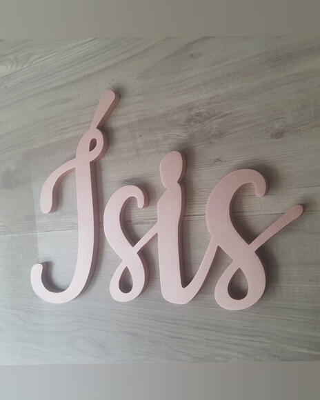 Nome de Parede Personalizado em mdf - Linha Ck - Ísis