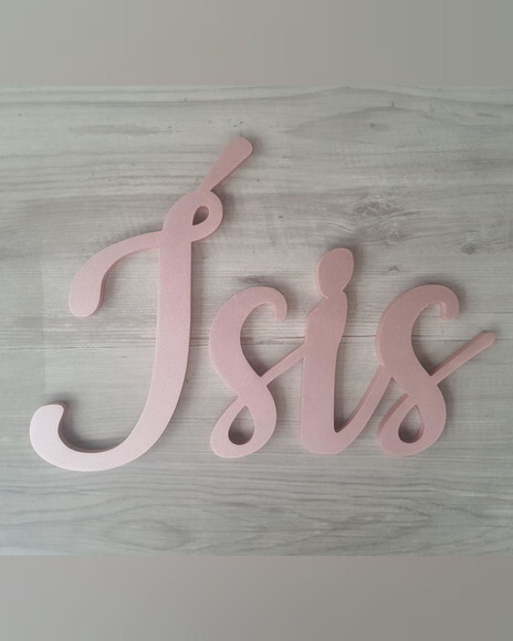 Nome de Parede Personalizado em mdf - Linha Ck - Ísis