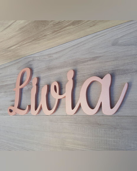 Nome de Parede Personalizado em mdf - Linha Ck - Livia