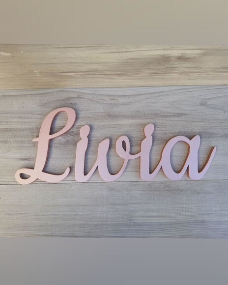 Nome de Parede Personalizado em mdf - Linha Ck - Livia