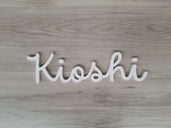 Nome de Parede Personalizado em mdf - Linha Dm - Kioshi 10cm
