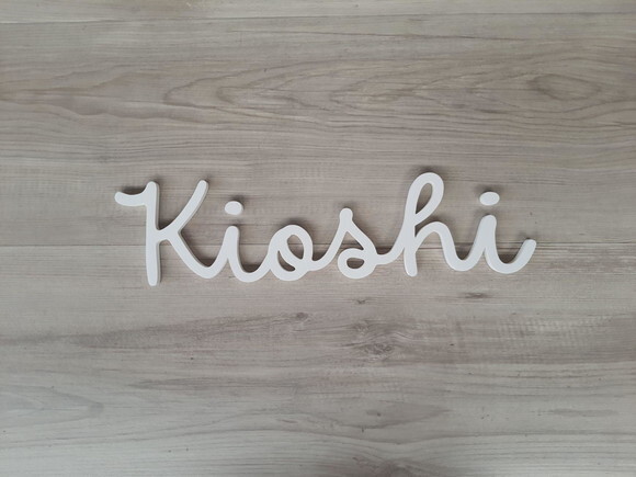Nome de Parede Personalizado em mdf - Linha Dm - Kioshi 10cm