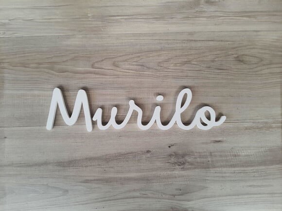 Nome de Parede Personalizado em mdf - Linha Dm - Murilo 10cm